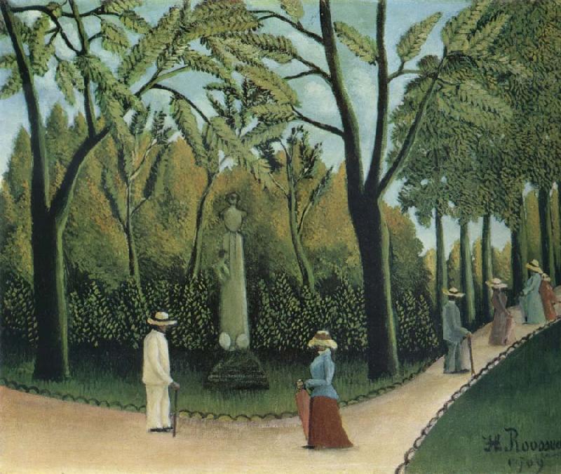 Henri Rousseau The Chopin Memorial in the Luxembourg Garden oil painting picture